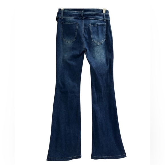 SHEIN Denim - Shein Wide Leg Belted Jeans Size 32 31